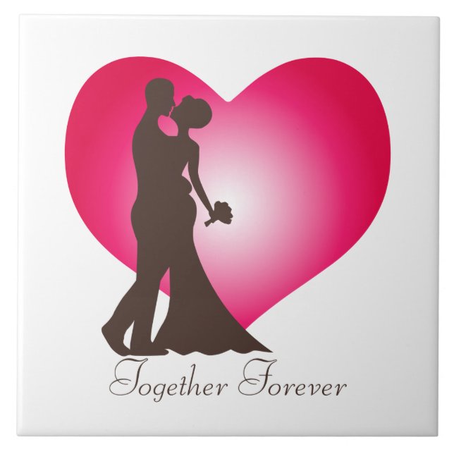 Azulejo De Cerâmica Casal recém-casado (Frente)