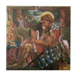Azulejo De Cerâmica Casamento de São Jorge e da Princesa Sabra por Ros