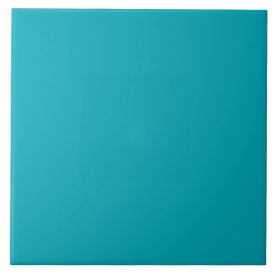 Azulejo De Cerâmica Casamento Monocromático de Teal Azul Pavão-Pavã