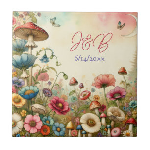 Azulejo De Cerâmica Casamento Personalizado Cottage Core