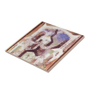 Azulejo De Cerâmica Casas de verão de Paul Klee-