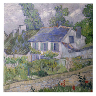 Azulejo De Cerâmica Casas de Vintage Vincent van Gogh em Auvers