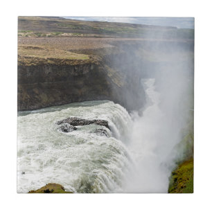 Azulejo De Cerâmica Cascata de Gullfoss - Sudoeste da Islândia
