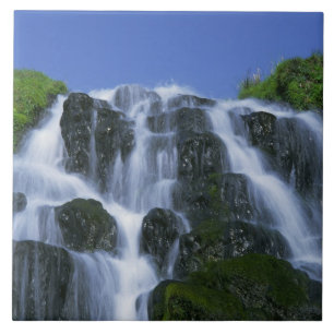 Azulejo De Cerâmica Cascata, Portree, Ilha de Skye, Highlands,