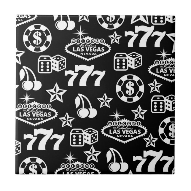 Azulejo De Cerâmica Casino Pattern (Frente)