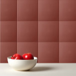 Azulejo De Cerâmica Castanho-da-carepa<br><div class="desc">Design de castanho-russet sólido</div>