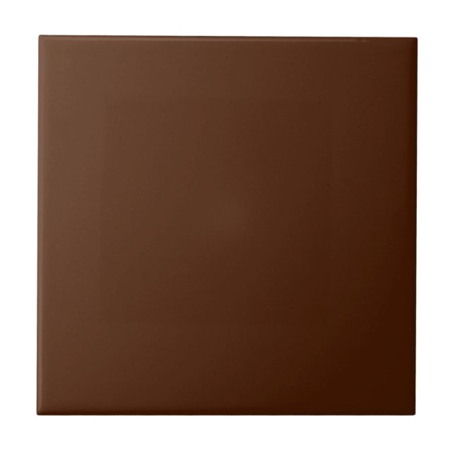 Azulejo de cerâmica castanho de chocolate sólido (Frente)