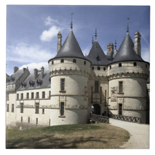 Azulejo De Cerâmica Castelo de Chaumont-Sur-Loire.