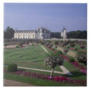 Azulejo De Cerâmica Castelo de Chenonceau, Vale do Loire,
