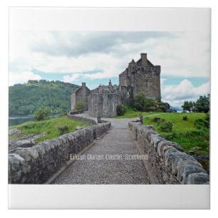 Azulejo De Cerâmica Castelo de Eilean Donan, Escócia,