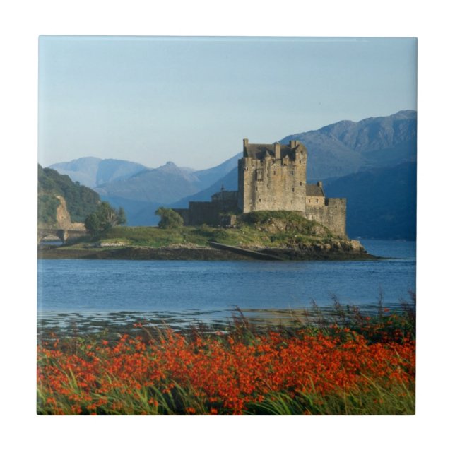 Azulejo De Cerâmica Castelo de Eilean Donan, Highlands, Escócia 3 (Frente)