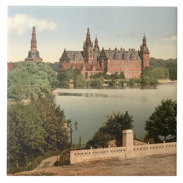 Azulejo De Cerâmica Castelo de Fredericksborg mim, Copenhaga, (Frente)