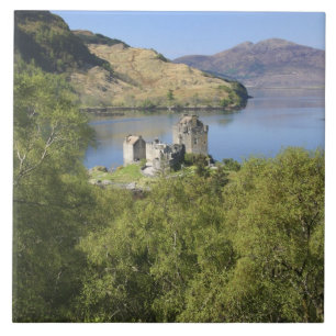Azulejo De Cerâmica Castelo Eilean Donan, Escócia. O famoso Eilean