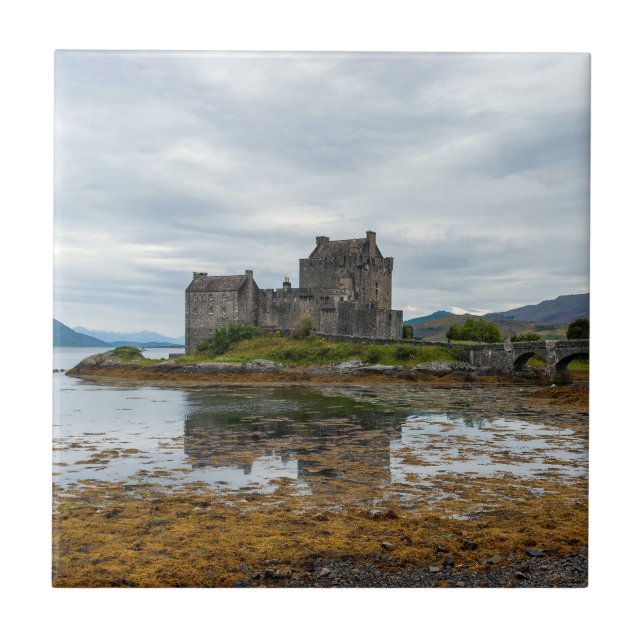 Azulejo De Cerâmica Castelo Eilean Donan, Loch Duich - Escócia, Reino  (Frente)