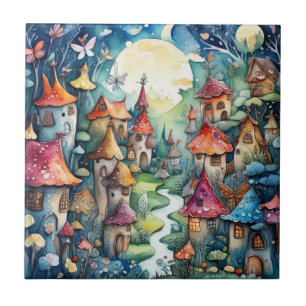 Azulejo De Cerâmica Castelo mágico da Terra Fairyland