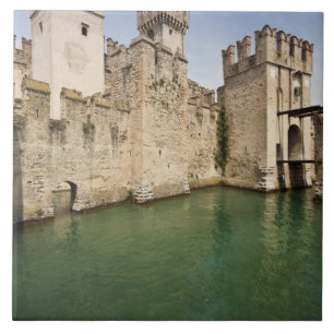 Azulejo De Cerâmica Castelo Scaliger, Sirmione, Província de Brescia,