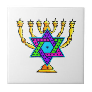 Azulejo De Cerâmica Castiçal judaicos