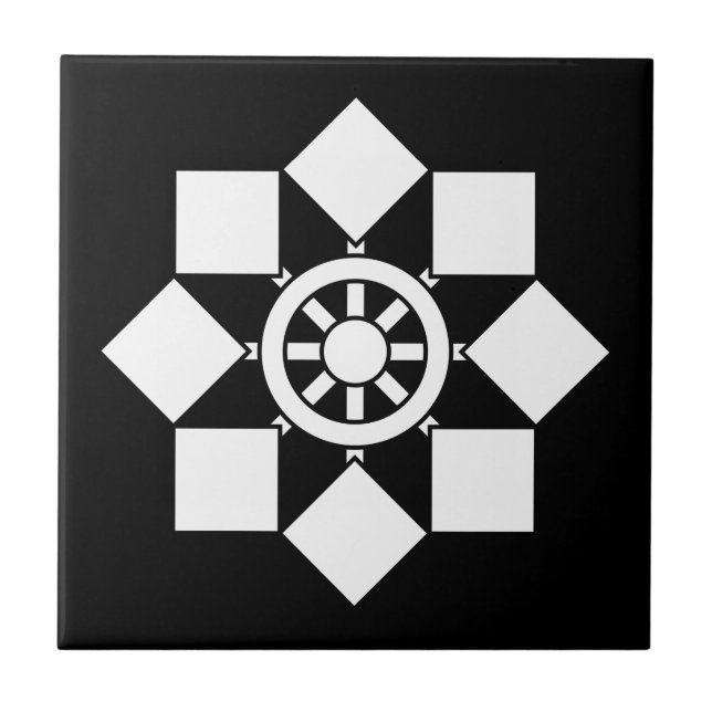 Azulejo De Cerâmica Cata-vento japonês (Frente)