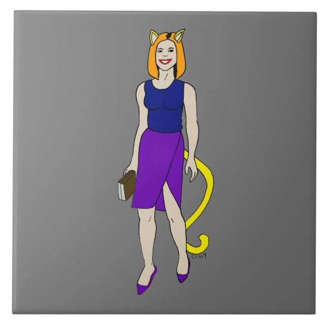 Azulejo De Cerâmica catadora (Frente)