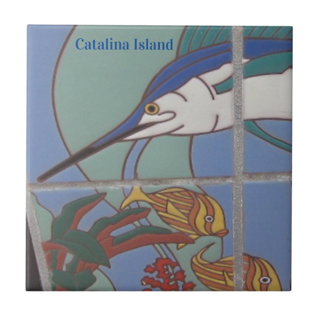 AZULEJO DE CERÂMICA  CATALINA ISLÂNDIA CÉRAMICA CATALINA MARLIN (Frente)
