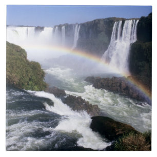 Azulejo De Cerâmica Cataratas do Iguaçu, Estado do Paraná, Brasil. Vis