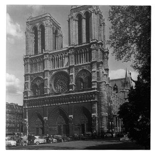 Azulejo De Cerâmica Catedral de France Paris Notre Dame do vintage