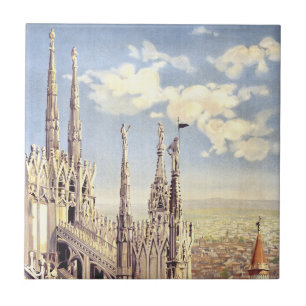 Azulejo De Cerâmica Catedral de Milão Duomo Natividade de Santa Maria