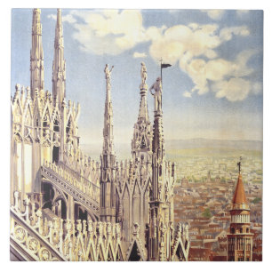 Azulejo De Cerâmica Catedral de Milão Duomo Natividade de Santa Maria