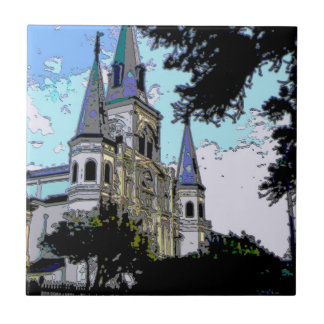Azulejo De Cerâmica Catedral de Nova Orleans