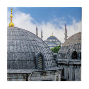 Azulejo De Cerâmica Catedral de Santa Sofia e Mesquita Azul - Istambul
