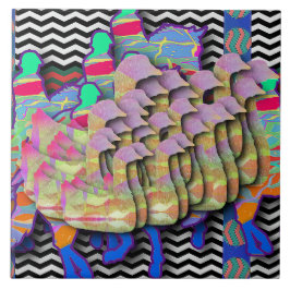 Azulejo De Cerâmica Cavaleiros Equinos e animais selvagens Menagerie