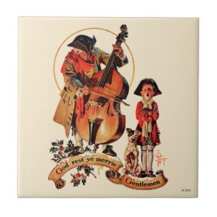 Azulejo De Cerâmica Cavalheiros do YE Merrie do resto do deus