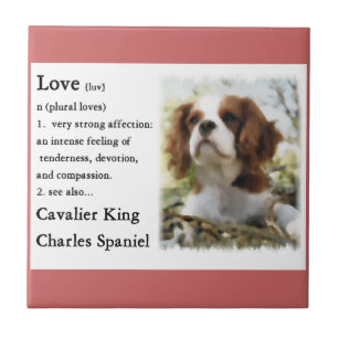 Azulejo De Cerâmica Cavalier King Charles Spaniel Art Love Is