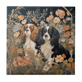 Azulejo De Cerâmica Cavalier King Charles Spaniels Tapeçaria Estilo