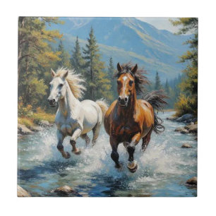 Azulejo De Cerâmica Cavalo