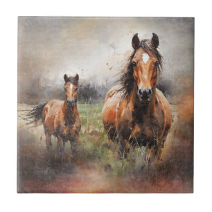 Azulejo De Cerâmica Cavalo