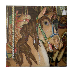 Azulejo De Cerâmica Cavalo de madeira