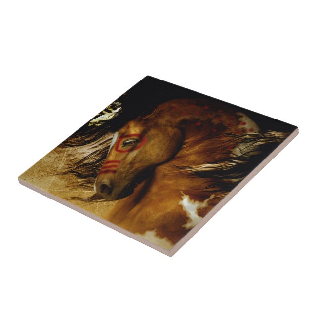 Azulejo De Cerâmica Cavalo do espírito (Lateral)