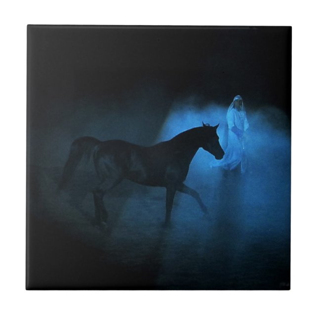 Azulejo De Cerâmica Cavalo e traine árabes (Frente)