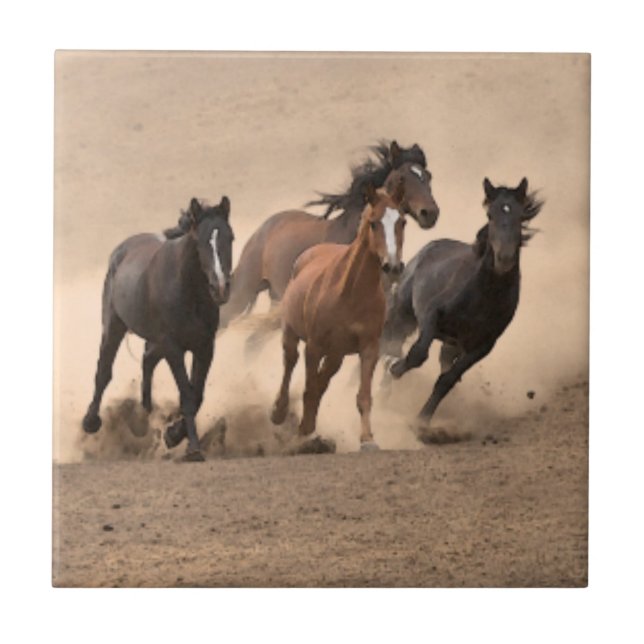 Azulejo De Cerâmica Cavalo na queda II (Frente)