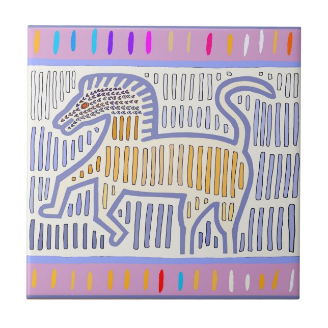 Azulejo De Cerâmica Cavalo sem nome (Frente)