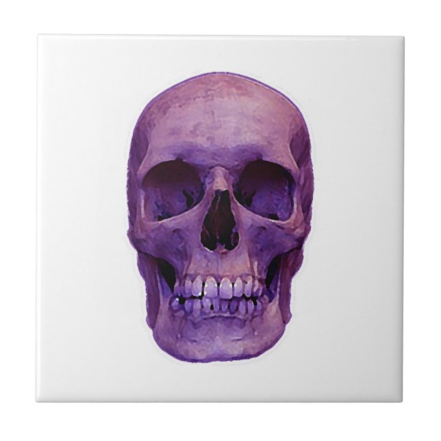 Azulejo De Cerâmica Caveira (Frente)