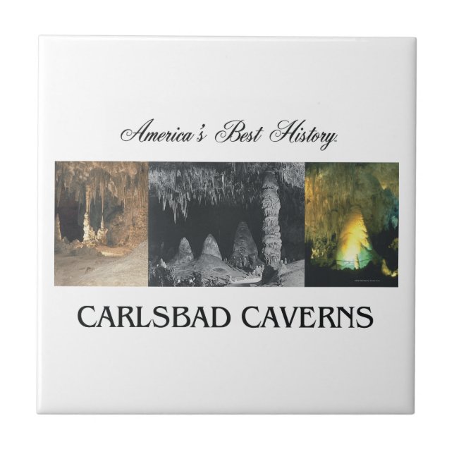 Azulejo De Cerâmica Cavernas de ABH Carlsbad (Frente)