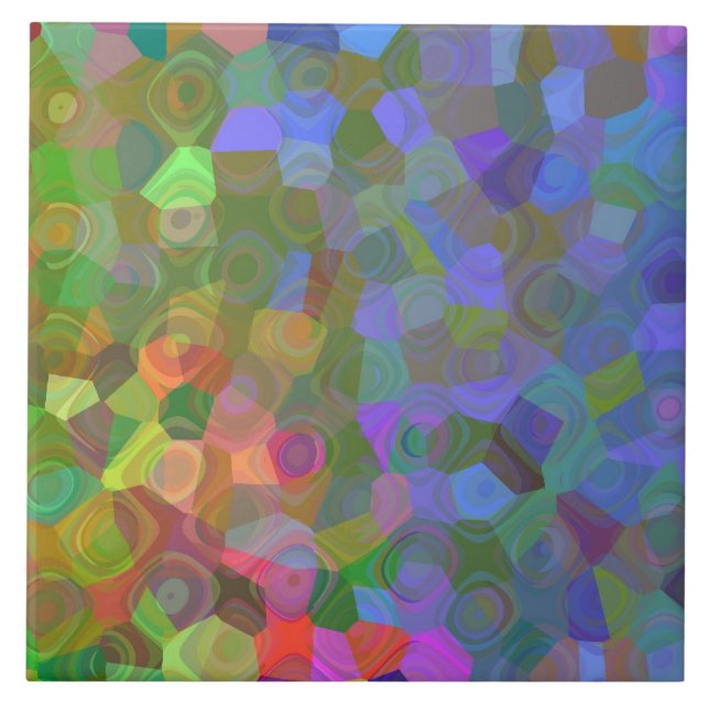 Azulejo De Cerâmica Celebração da cor (Frente)