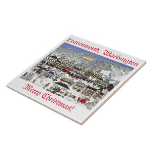 Azulejo De Cerâmica Celebração dos Feriados em Leavenworth