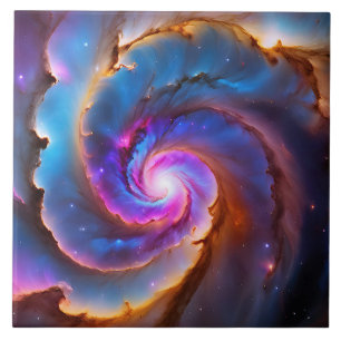 Azulejo De Cerâmica "Celestium" - Nebulosa e Galáxias
