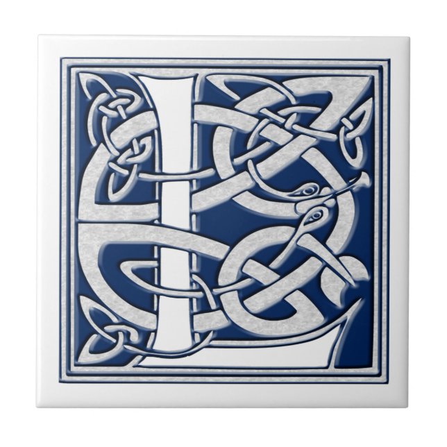Azulejo De Cerâmica Celtic L Monograma (Frente)