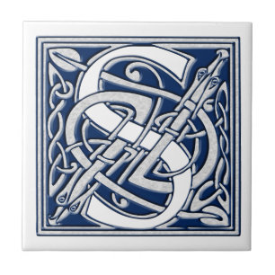 Azulejo De Cerâmica Celtic S Monograma