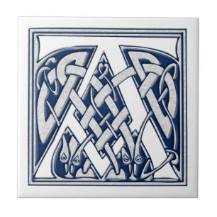 Azulejo De Cerâmica Céltico um monograma