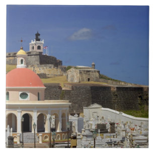 Azulejo De Cerâmica Cemitério à beira-mar de Porto Rico